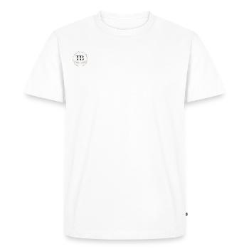 TB Groups Vers.3.0 - Männer Premium Bio T-Shirt - Weiß - Vorne - Nico (187cm)