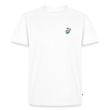 Daisy - Men's Premium Organic T-Shirt - white - Front - Nico (187cm)