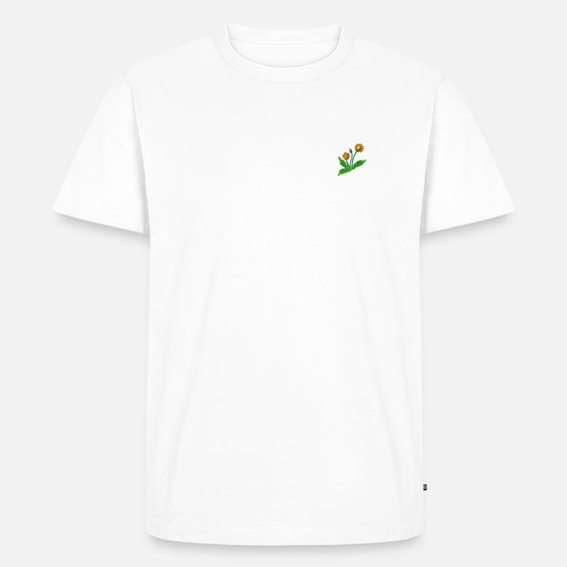 Dandelion - Männer Premium Bio T-Shirt - Weiß