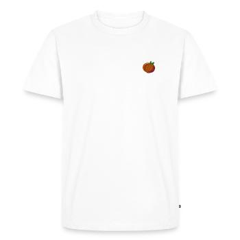 Brodé pêche - T-shirt Premium bio Homme - blanc - Devant - Nico (187cm)
