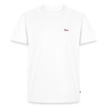 Amour - T-shirt Premium bio Homme - blanc - Devant - Nico (187cm)