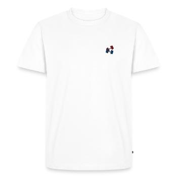 Dumb bells - Men's Premium Organic T-Shirt - white - Front - Nico (187cm)