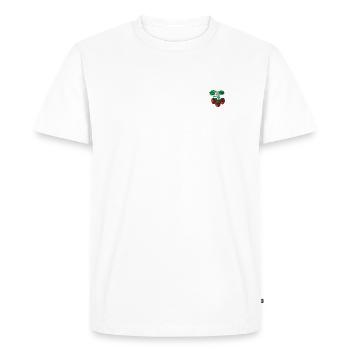 Fraise - T-shirt Premium bio Homme - blanc - Devant - Nico (187cm)