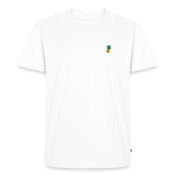 Pineapple - Men's Premium Organic T-Shirt - white - Front - Nico (187cm)