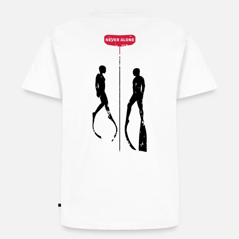 Never Alone Bifins - Männer Premium Bio T-Shirt - undefined