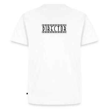 Director - Men's Premium Organic T-Shirt - white - Back - Nico (187cm)
