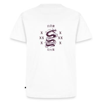t shirt manga anime chinese characters - T-shirt Premium bio Homme - blanc - Dos - Nico (187cm)
