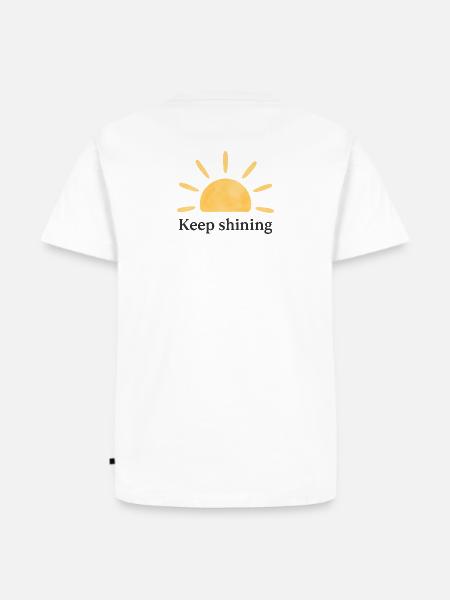 Keep Shining – Sun – Minimalist - Men's Premium Organic T-Shirt - white