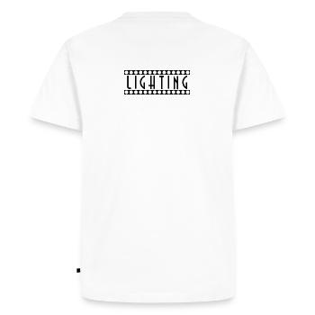 éclairage - T-shirt Premium bio Homme - blanc - Dos - Nico (187cm)