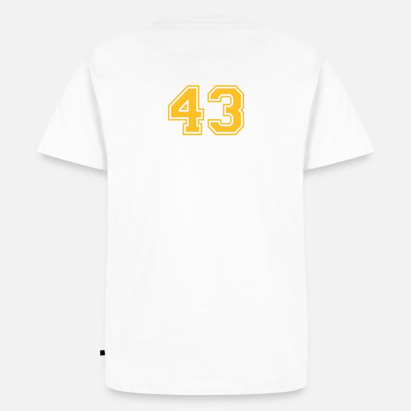 43 - Männer Premium Bio T-Shirt - Weiß
