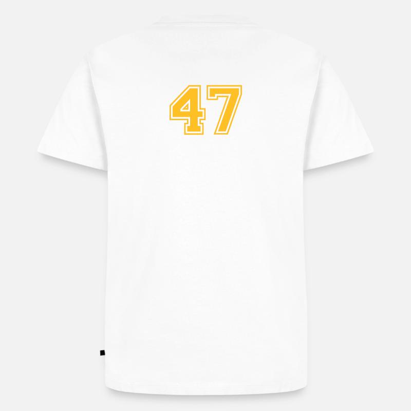 47 - Männer Premium Bio T-Shirt - Weiß