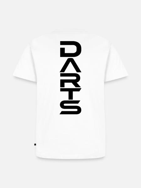 DARTHEROS - DARTS Backprint - Männer Premium Bio T-Shirt - Weiß