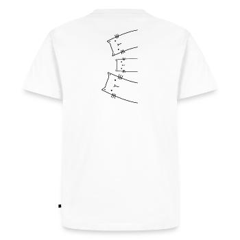 Idée Cadeau Chat Famille Chats - T-shirt Premium bio Homme - blanc - Dos - Nico (187cm)