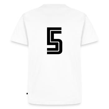 5 - T-shirt Premium bio Homme - blanc - Dos - Nico (187cm)