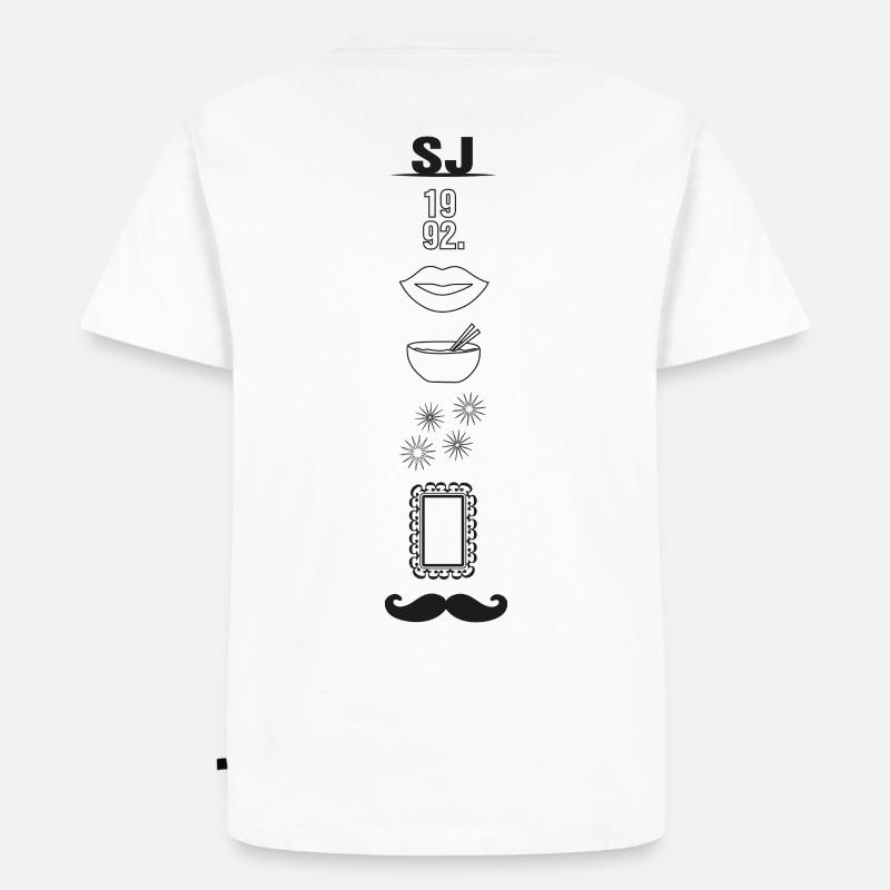 BTS - Männer Premium Bio T-Shirt - Weiß
