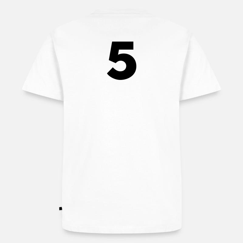 5.5 - Männer Premium Bio T-Shirt - Weiß