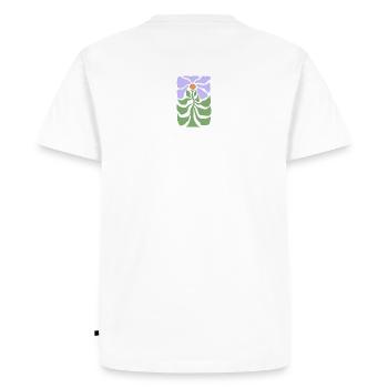 Flower graphic - T-shirt Premium bio Homme - blanc - Dos - Nico (187cm)