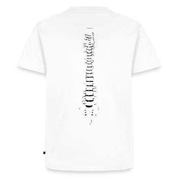 Idée de cadeau de corps de colonne vertébrale - T-shirt Premium bio Homme - blanc - Dos - Nico (187cm)