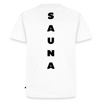 Sauna - T-shirt Premium bio Homme - blanc - Dos - Nico (187cm)