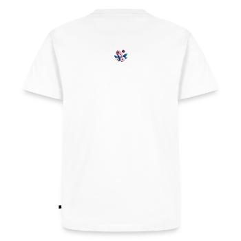 Fleurs, bouquet, fleuristerie, pépinière - T-shirt Premium bio Homme - blanc - Dos - Nico (187cm)