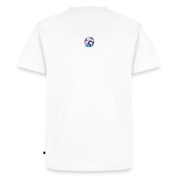 Fleurs Fleur prairie Bouquet Fleuristerie - T-shirt Premium bio Homme - blanc - Dos - Nico (187cm)