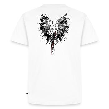Phoenix noir - T-shirt Premium bio Homme - blanc - Dos - Nico (187cm)