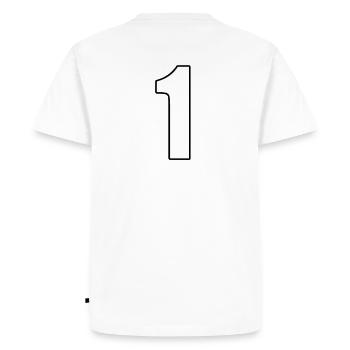 Number 1 Number One - Football Handball Team Team - Men's Premium Organic T-Shirt - white - Back - Nico (187cm)
