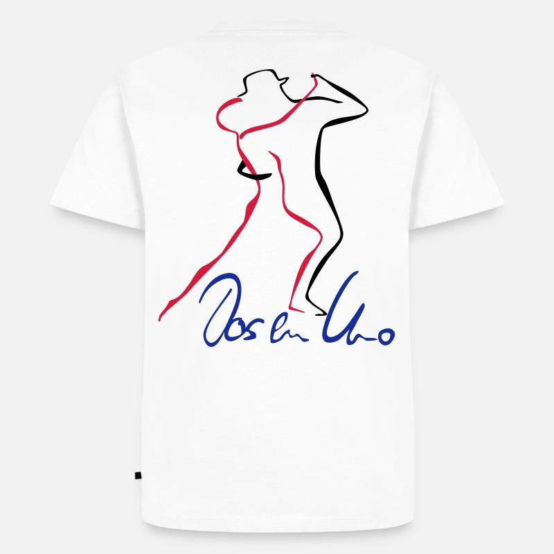 Tango Dos en Uno - Männer Premium Bio T-Shirt - Weiß