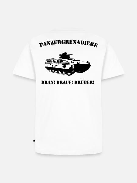 Panzergrenadiere Logo - Männer Premium Bio T-Shirt - Weiß