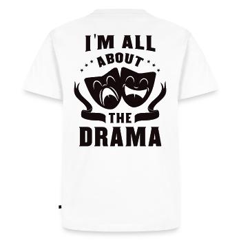 théâtre - T-shirt Premium bio Homme - blanc - Dos - Nico (187cm)