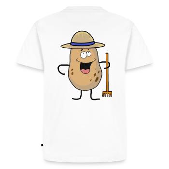 Potato Farm Farmer Vegetable Organic Garden Harvest - Men's Premium Organic T-Shirt - white - Back - Nico (187cm)