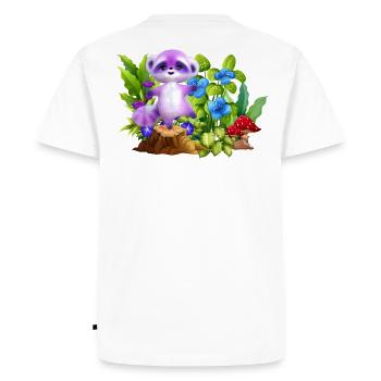 Pastel Koala in Enchanted Garden - Men's Premium Organic T-Shirt - white - Back - Nico (187cm)