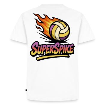 SuperSpike | Bolide - T-shirt Premium bio Homme - blanc - Dos - Nico (187cm)