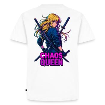 Motif du duel de combattants du Chaos Queen - T-shirt Premium bio Homme - blanc - Dos - Nico (187cm)