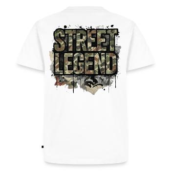 Street Legend Camo Motif for JDM Fans and Men - Men's Premium Organic T-Shirt - white - Back - Nico (187cm)