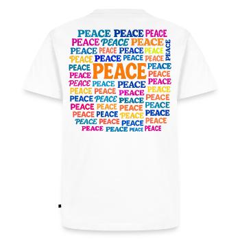 Paix - T-shirt Premium bio Homme - blanc - Dos - Nico (187cm)