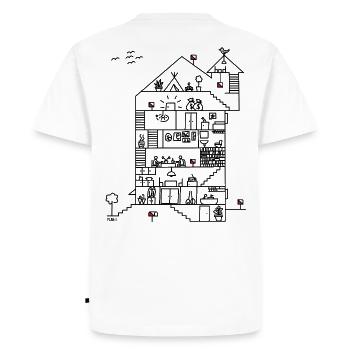 Orienteering [08] [orienteering] [PX] - Men's Premium Organic T-Shirt - white - Back - Nico (187cm)