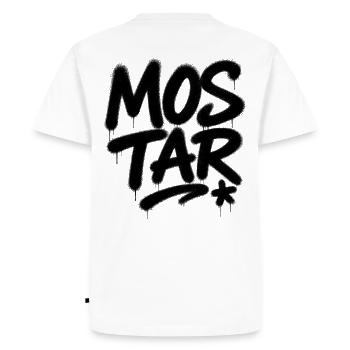 Art en spray Mostar - T-shirt Premium bio Homme - blanc - Dos - Nico (187cm)