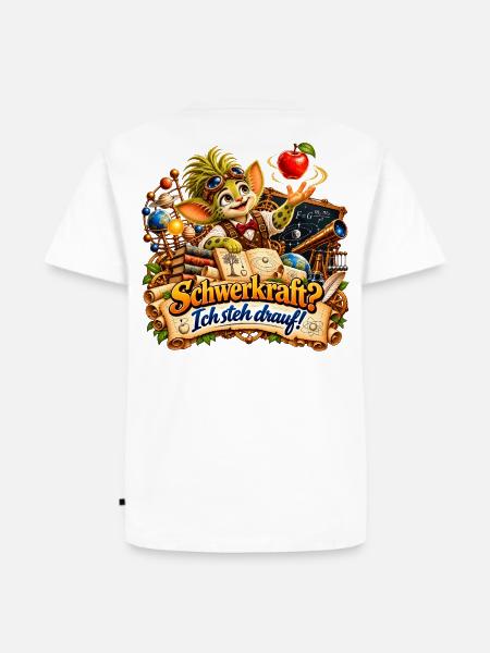 Wenuma.  Schwerkraft? Ich steh drauf! - Männer Premium Bio T-Shirt - Weiß
