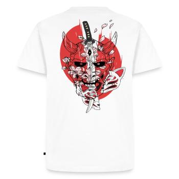 Ninja, Ninjutsu, Shinobi, Oni Demon - T-shirt Premium bio Homme - blanc - Dos - Nico (187cm)
