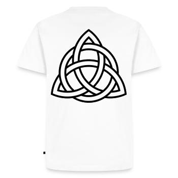 Celtic knot | Gift idea | Symbol - Men's Premium Organic T-Shirt - white - Back - Nico (187cm)