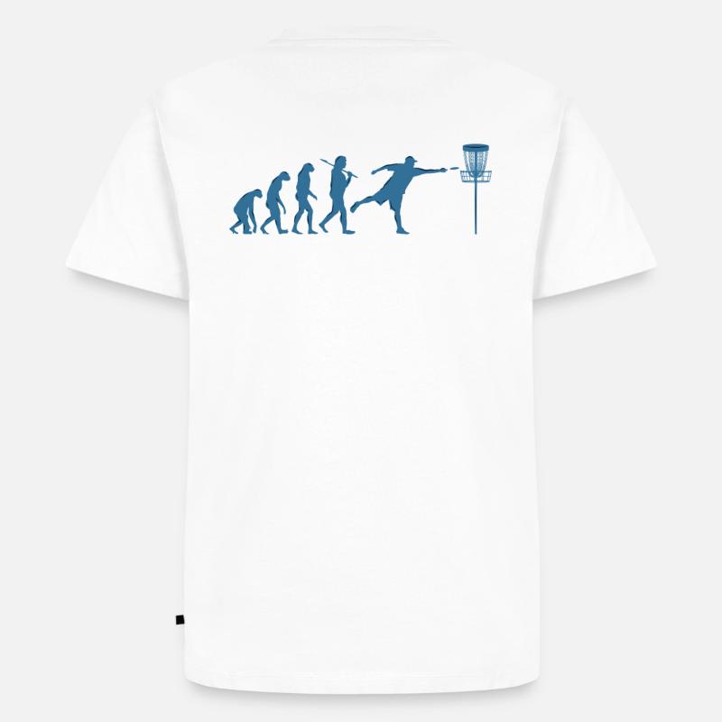 Disc Golf Evolution - Men's Premium Organic T-Shirt - white
