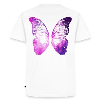 2reborn wings butterfly magic wing schmetterlin - Men's Premium Organic T-Shirt - white - Back - Nico (187cm)