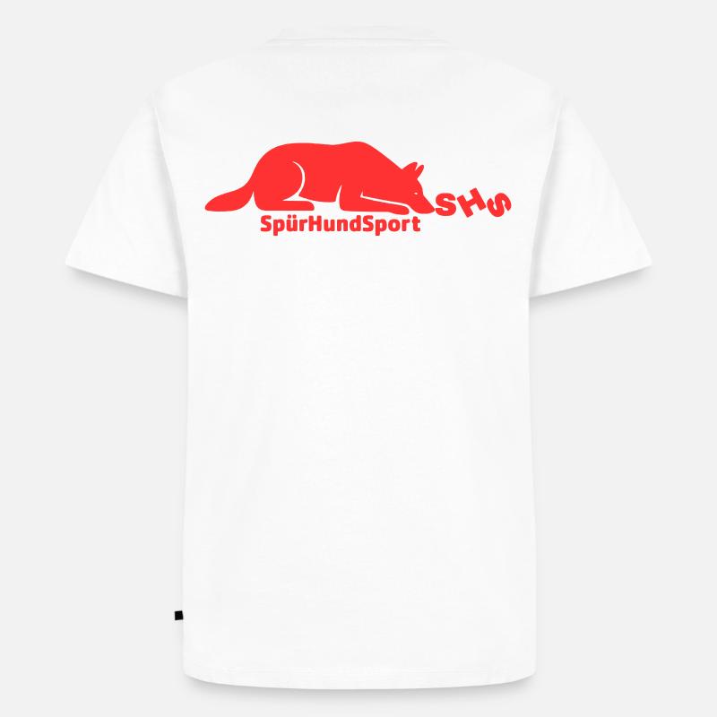 SHS Logo rot - Männer Premium Bio T-Shirt - Weiß