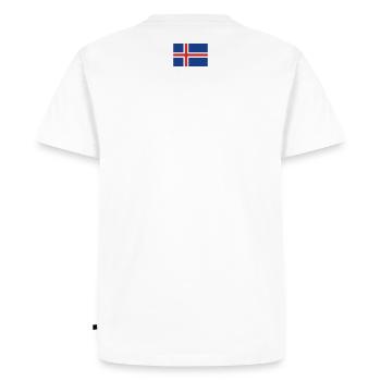 Icelandic Names on Booze Jersey Mallorca Party - Men's Premium Organic T-Shirt - white - Back - Nico (187cm)