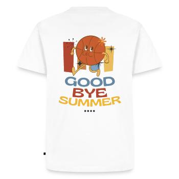 Good Bye Summer - Men's Premium Organic T-Shirt - white - Back - Nico (187cm)