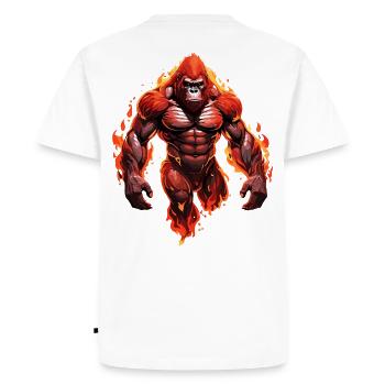 Gorille - T-shirt Premium bio Homme - blanc - Dos - Nico (187cm)