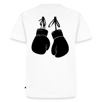 Gants de boxe Boxe Arts martiaux Fighter Boxing Ring - T-shirt Premium bio Homme - blanc - Dos - Nico (187cm)