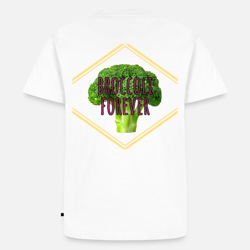 broccoli forever - Männer Premium Bio T-Shirt - Weiß