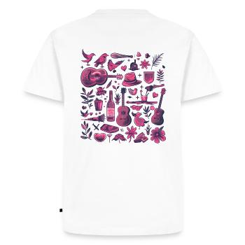 L’amour de la campagne - T-shirt Premium bio Homme - blanc - Dos - Nico (187cm)